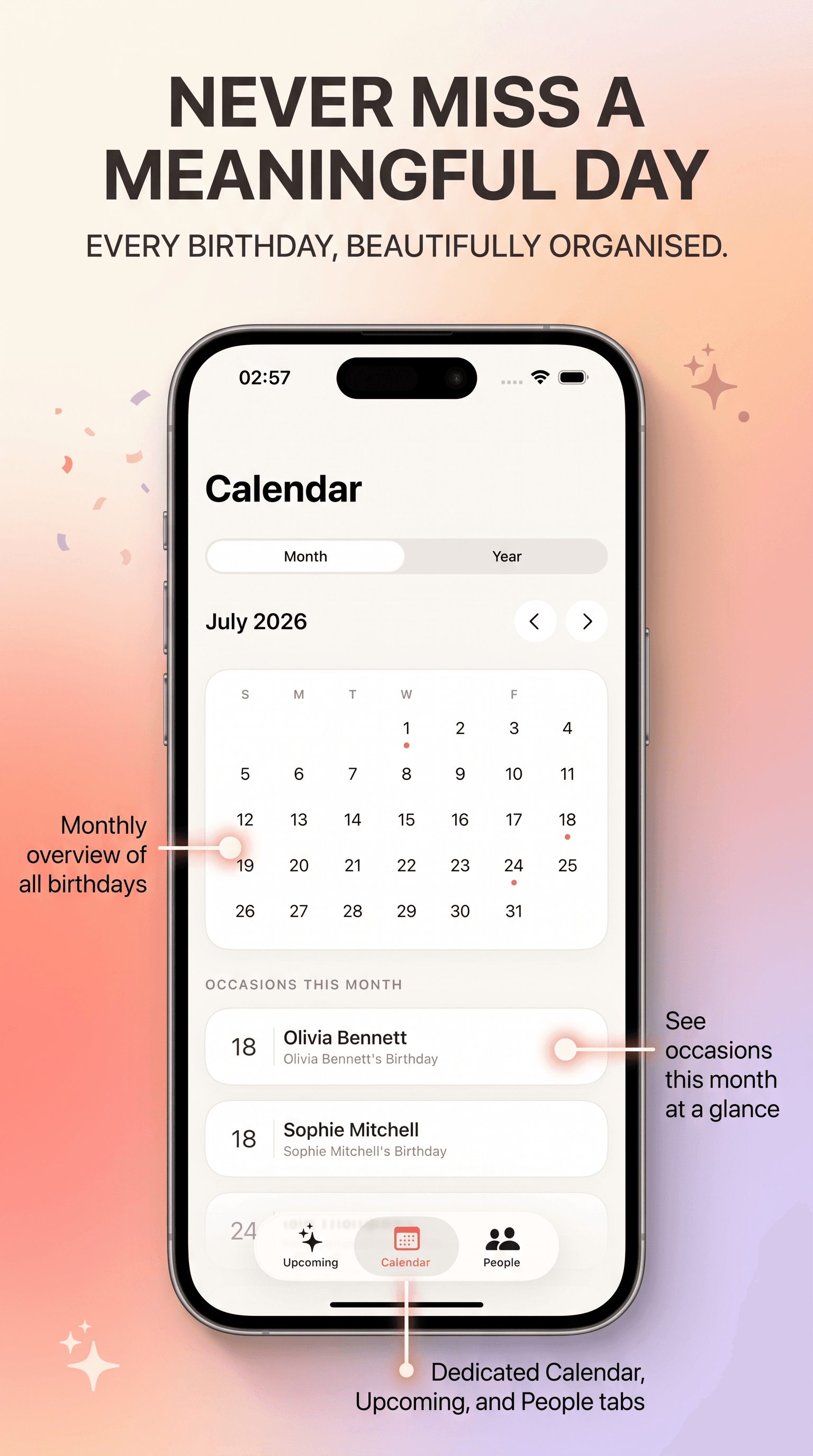 Birthday Reminder screenshot 2